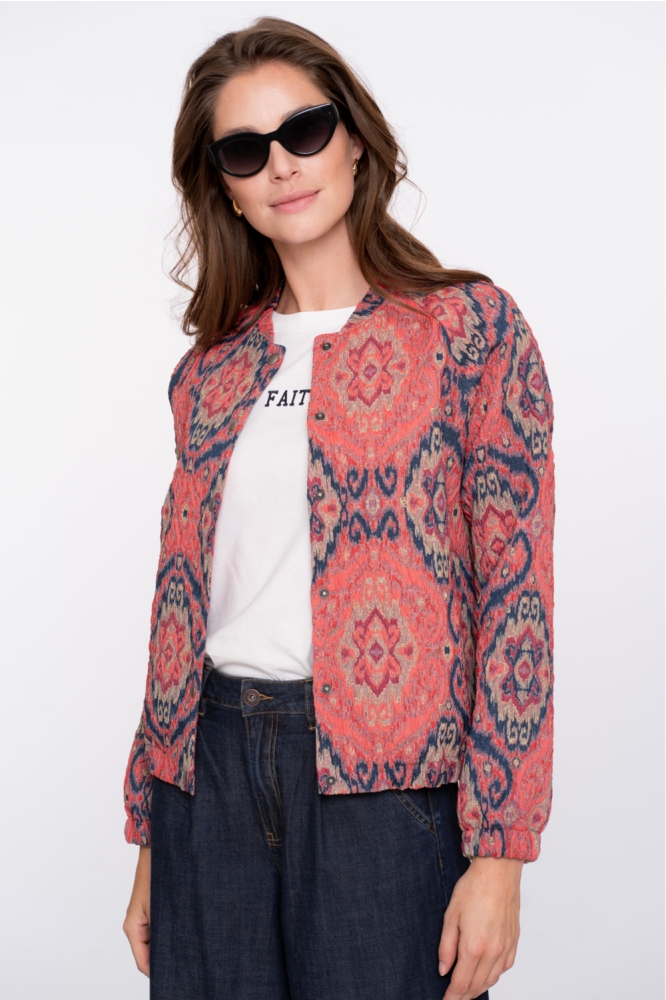 JASJE MET KLEURRIJKE PAISLEYPRINT 55700 20 000420 PINK/BLUE